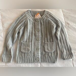 Gymboree girls grey sweater. Size XS (4) NWT